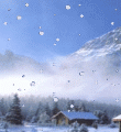 Анимированные картинки про снег