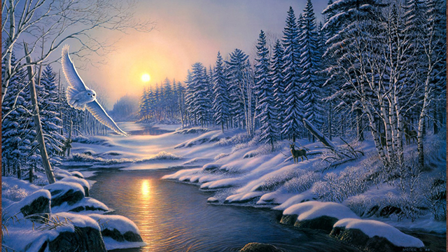 Природа зимой Картинки, рисунки